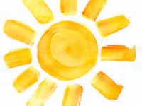 cute graphic of the sun - to celebrate summer