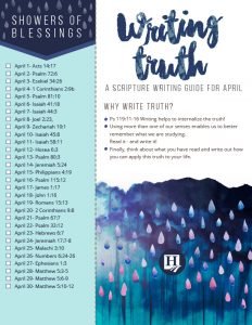 Writing Truth Scripture Copy Work Printable