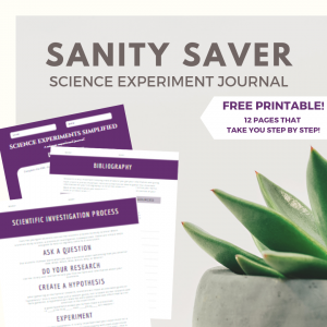 Printable Science Experiment Journal