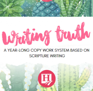 Writing Truth Copy Work Freebie