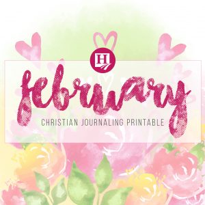 February Printable Journal Page