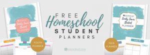 Free Student Homeschool Planners