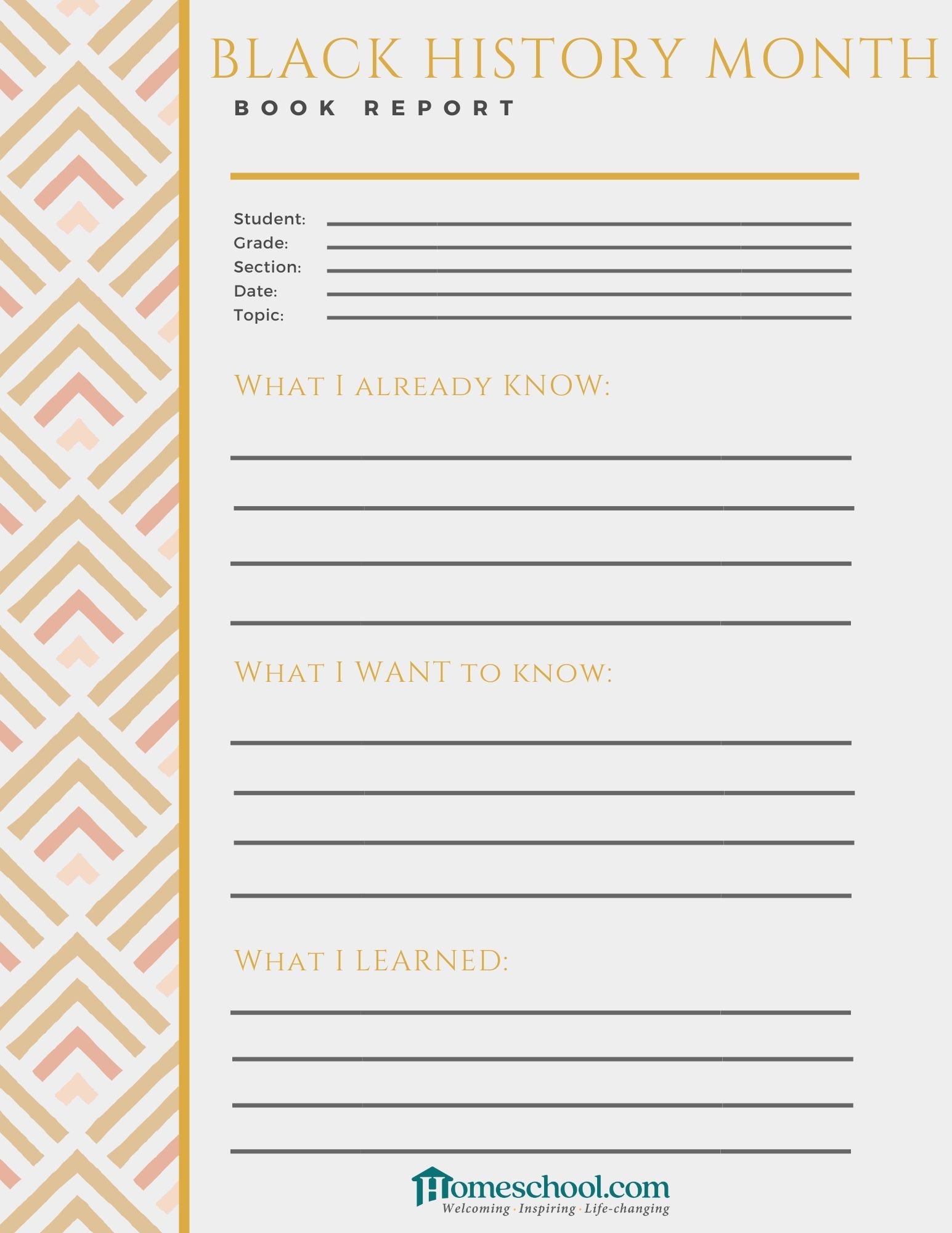 Free February Homeschool Printables | Homeschool .com