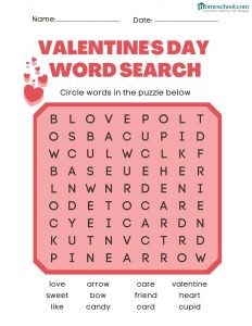 Valentine's Word Search