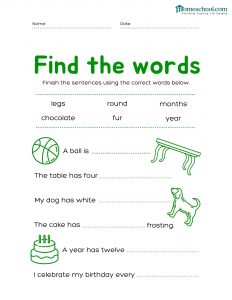 Find the Words Printable